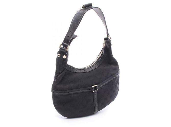 Borsa a tracolla in tela Gucci Interlocking G Nero Rosso Verde - vista 2