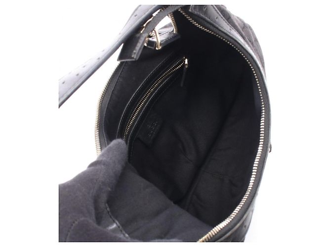 Borsa a tracolla in tela Gucci Interlocking G Nero Rosso Verde - vista 3