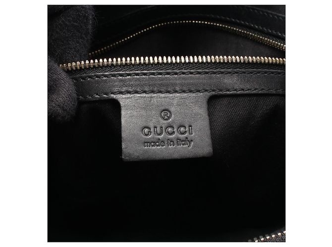 Borsa a tracolla in tela Gucci Interlocking G Nero Rosso Verde - vista 4
