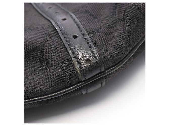 Borsa a tracolla in tela Gucci Interlocking G Nero Rosso Verde - vista 9