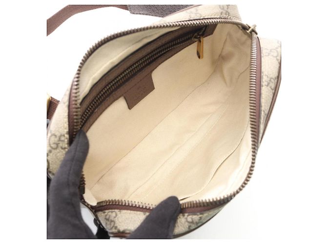 Borsa a tracolla Ophidia GG Gucci Marrone Multicolore Beige - vista 3