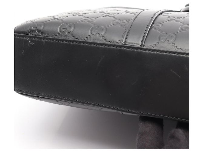Valigetta 2-Way Gucci Guccissima Nero - vista 6