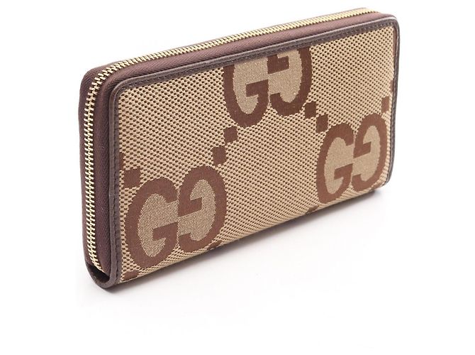 Cartera Continental Jumbo GG Gucci Castaño Beige - vista 2