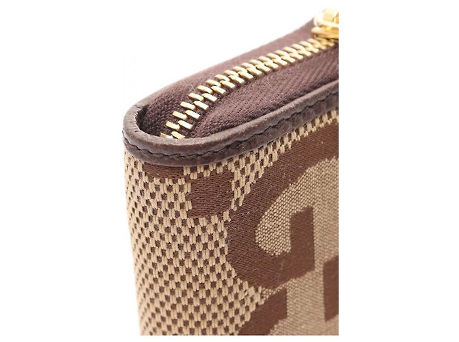 Cartera Continental Jumbo GG Gucci Castaño Beige - vista 5