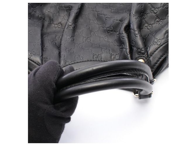 Borsa Gucci Sukey Guccissima Nero - vista 6