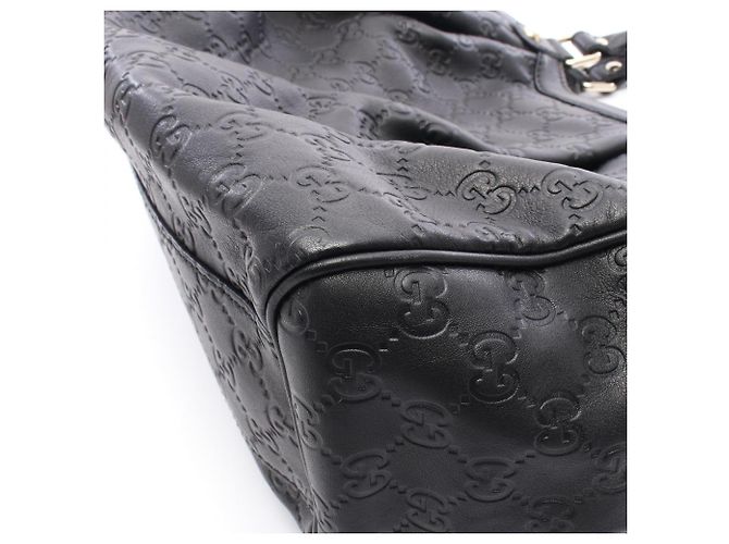Borsa Gucci Sukey Guccissima Nero - vista 8