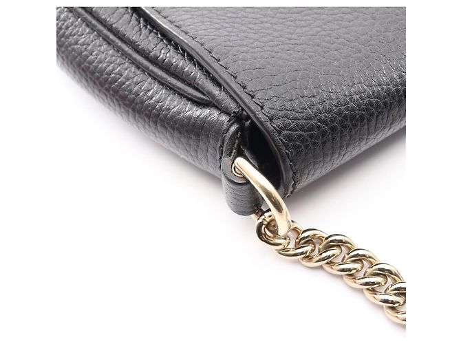 Borsa a Spalla Gucci Soho Interlocking G Nero - vista 10