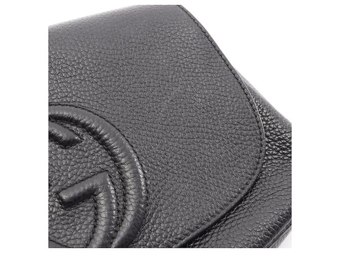 Borsa a Spalla Gucci Soho Interlocking G Nero - vista 12