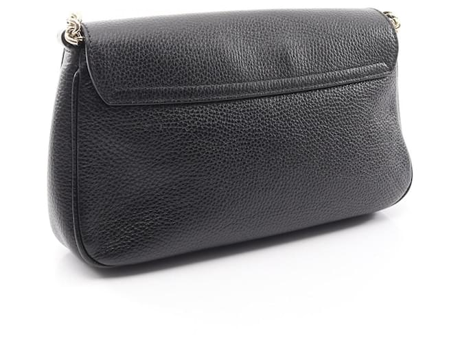 Borsa a Spalla Gucci Soho Interlocking G Nero - vista 2