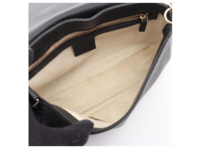 Borsa a Spalla Gucci Soho Interlocking G Nero - vista 3