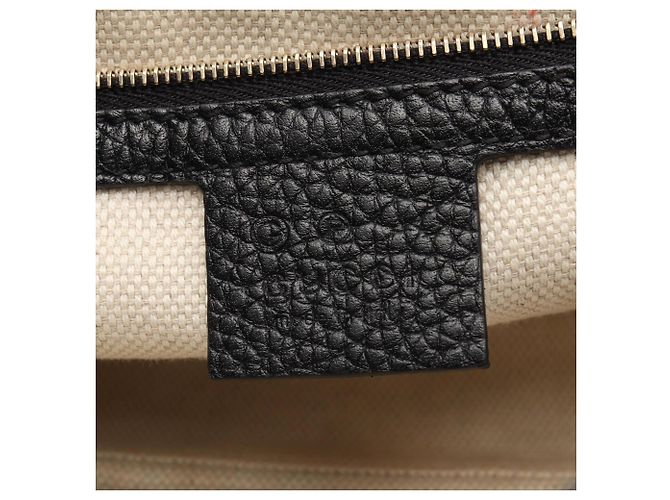 Borsa a Spalla Gucci Soho Interlocking G Nero - vista 4