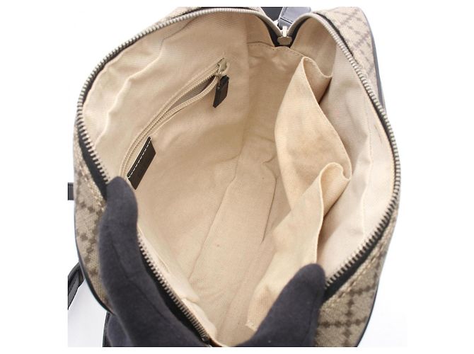 Borsa a Spalla Gucci Diamante Marrone Nero Beige - vista 3