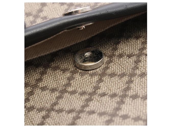 Borsa a Spalla Gucci Diamante Marrone Nero Beige - vista 5