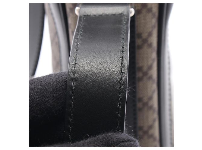 Borsa a Spalla Gucci Diamante Marrone Nero Beige - vista 8