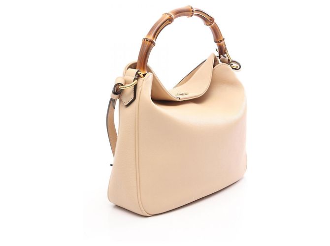 Gucci Diana Medium Bamboo Handtasche Beige - Ansicht 2