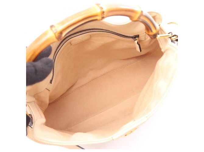 Gucci Diana Medium Bamboo Handtasche Beige - Ansicht 3