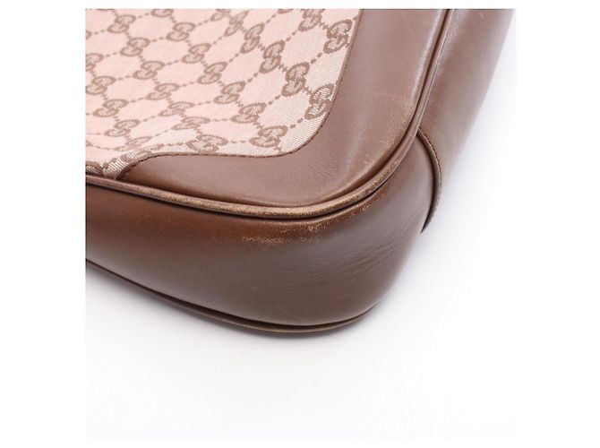 Borsa 2-Way Gucci Bamboo Marrone Rosa - vista 7