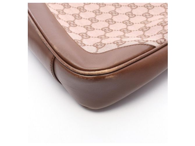 Borsa 2-Way Gucci Bamboo Marrone Rosa - vista 8