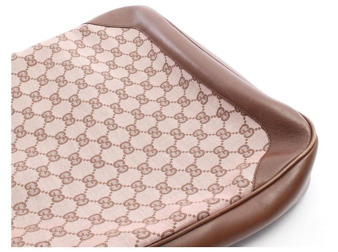 Borsa 2-Way Gucci Bamboo Marrone Rosa - vista 9