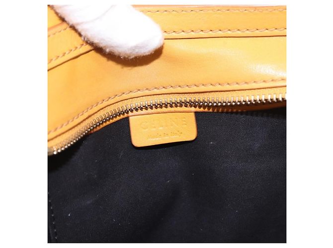 Céline Celine Luggage Smooth Leather Nano Giallo - vista 6