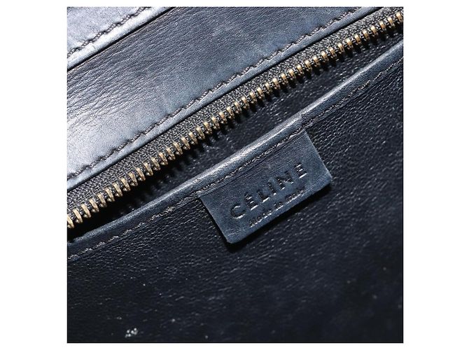 Céline Celine Luggage Canvas y Leather Mini Castaño - vista 6