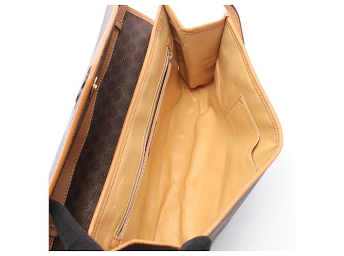 Céline Borsa a tracolla con patta Celine Macadam Marrone - vista 3