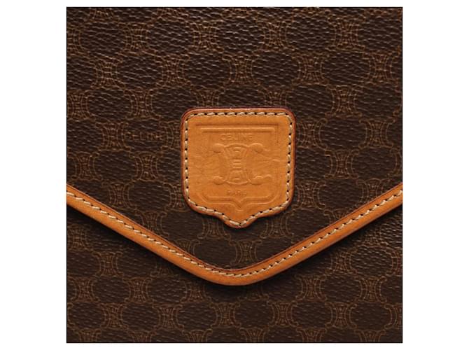 Céline Borsa a tracolla con patta Celine Macadam Marrone - vista 6