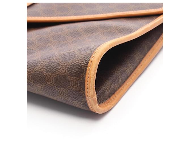 Céline Borsa a tracolla con patta Celine Macadam Marrone - vista 9