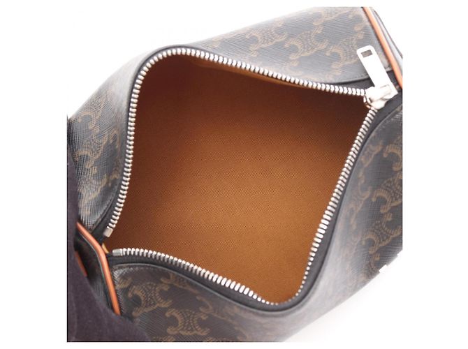 Céline Celine Triomphe Schultertasche Braun Schwarz - Ansicht 3