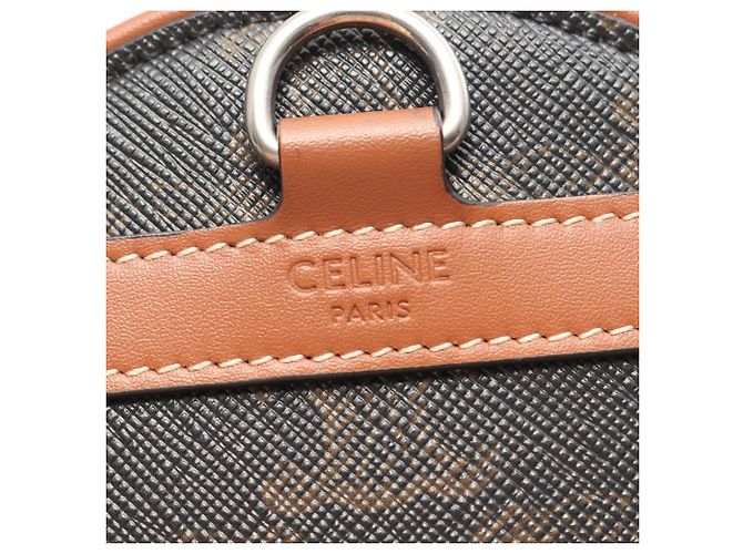 Céline Celine Triomphe Schultertasche Braun Schwarz - Ansicht 4