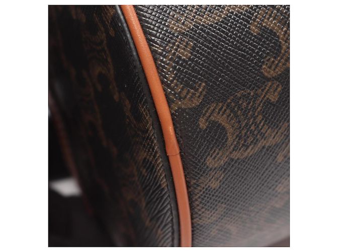 Céline Celine Triomphe Schultertasche Braun Schwarz - Ansicht 5