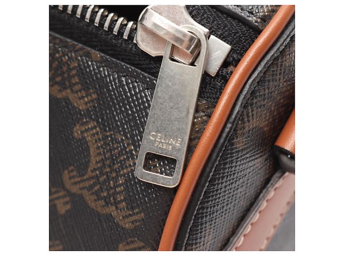 Céline Celine Triomphe Schultertasche Braun Schwarz - Ansicht 6