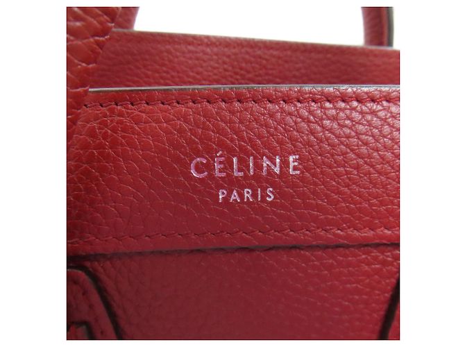 Céline Borsa 2-Way Nano Luggage Celine Rosso - vista 11