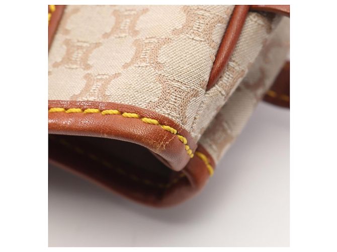Céline Bolso Tote Celine Macadam Castaño Beige - vista 10
