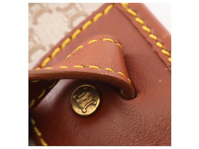 Céline Bolso Tote Celine Macadam Castaño Beige - vista 8