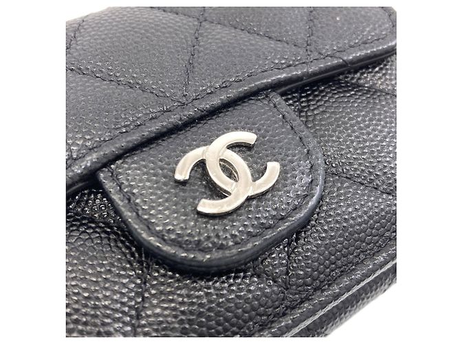 Cartera Tri-fold Matelassé Chanel Negro - vista 11