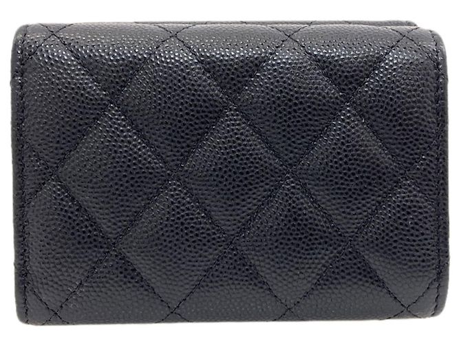 Cartera Tri-fold Matelassé Chanel Negro - vista 2