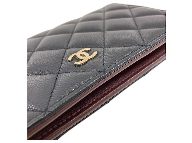 Chanel Matelassé Long Wallet Schwarz - Ansicht 12