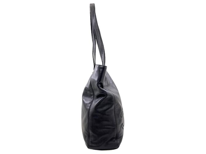 Borsa Tote Chanel Coco Mark Nero - vista 3