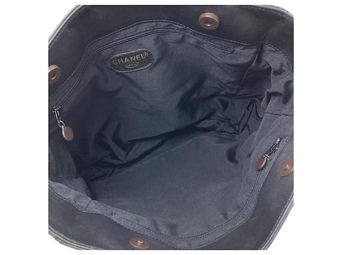 Borsa Tote Chanel Coco Mark Nero - vista 5