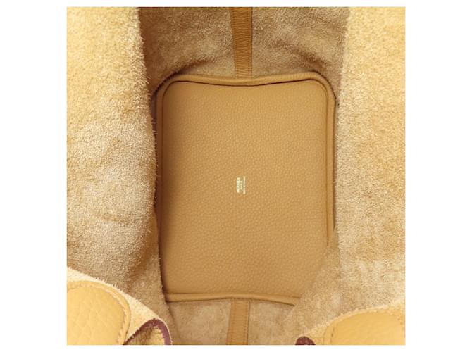 Hermès Borsa Hermes Picotin Lock MM Marrone - vista 5