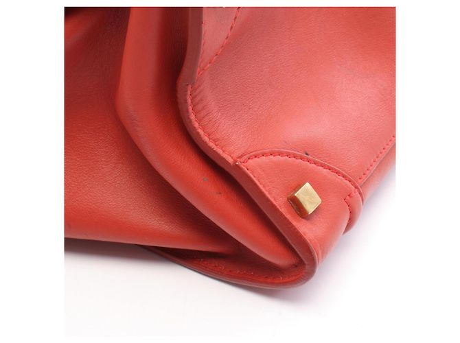 Céline Borsa Celine Luggage Mini Shopper Rosso - vista 6