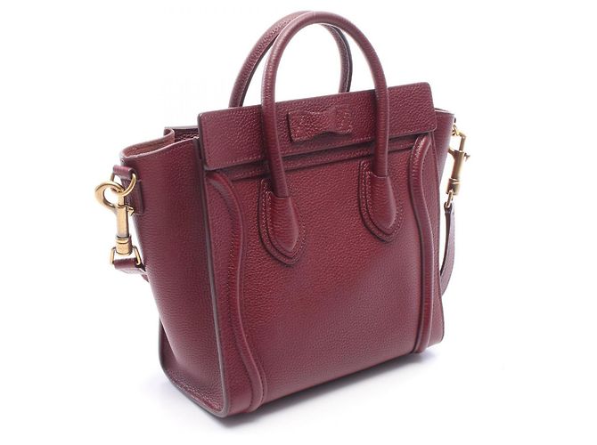 Céline Borsa a 2 modi Celine Luggage Nano Shopper Porpora - vista 2