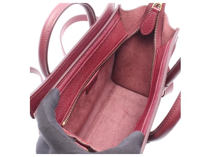 Céline Borsa a 2 modi Celine Luggage Nano Shopper Porpora - vista 3