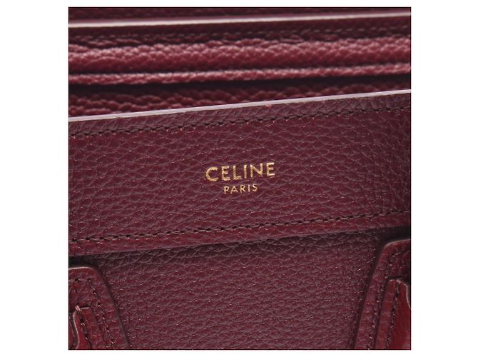 Céline Borsa a 2 modi Celine Luggage Nano Shopper Porpora - vista 4