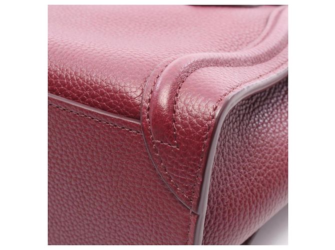 Céline Borsa a 2 modi Celine Luggage Nano Shopper Porpora - vista 7