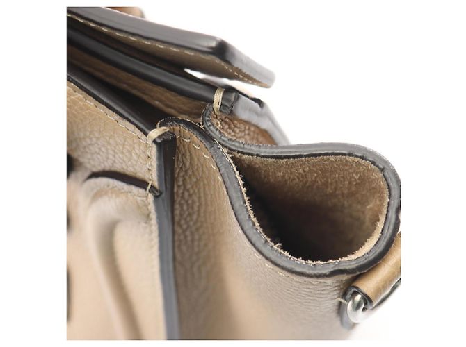 Céline Borsa a mano Celine Luggage Nano Shopper Beige - vista 9
