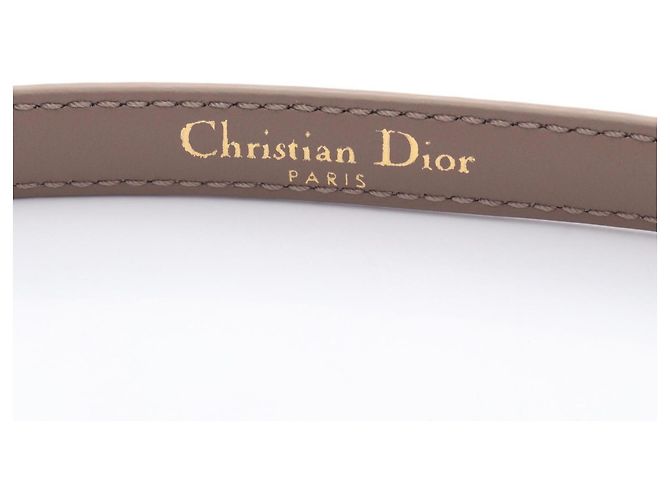 Christian Dior Standardgürtel aus beige Leder - Ansicht 4