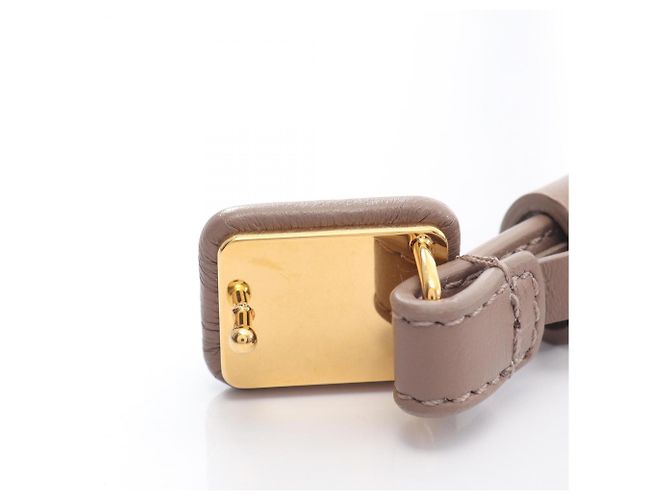 Christian Dior Standardgürtel aus beige Leder - Ansicht 5