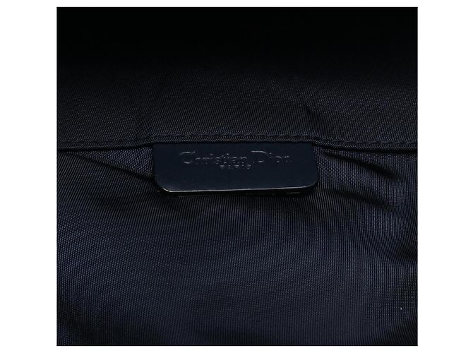 Borsa Christian Dior Dior Saddle Pouch Mini Trotter Beige Blu navy - vista 4